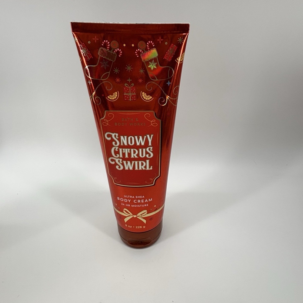 Bath & Body Works SNOWY CITRUS SWIRL Ultra Shea Body Cream 8 oz NEW